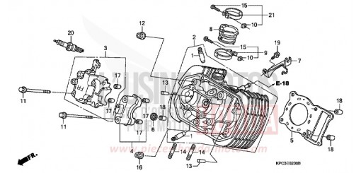 CULASSE DE CYLINDRE AVANT XL125V6 de 2006